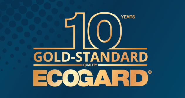 ECOGARD 10 year commemorative emblem