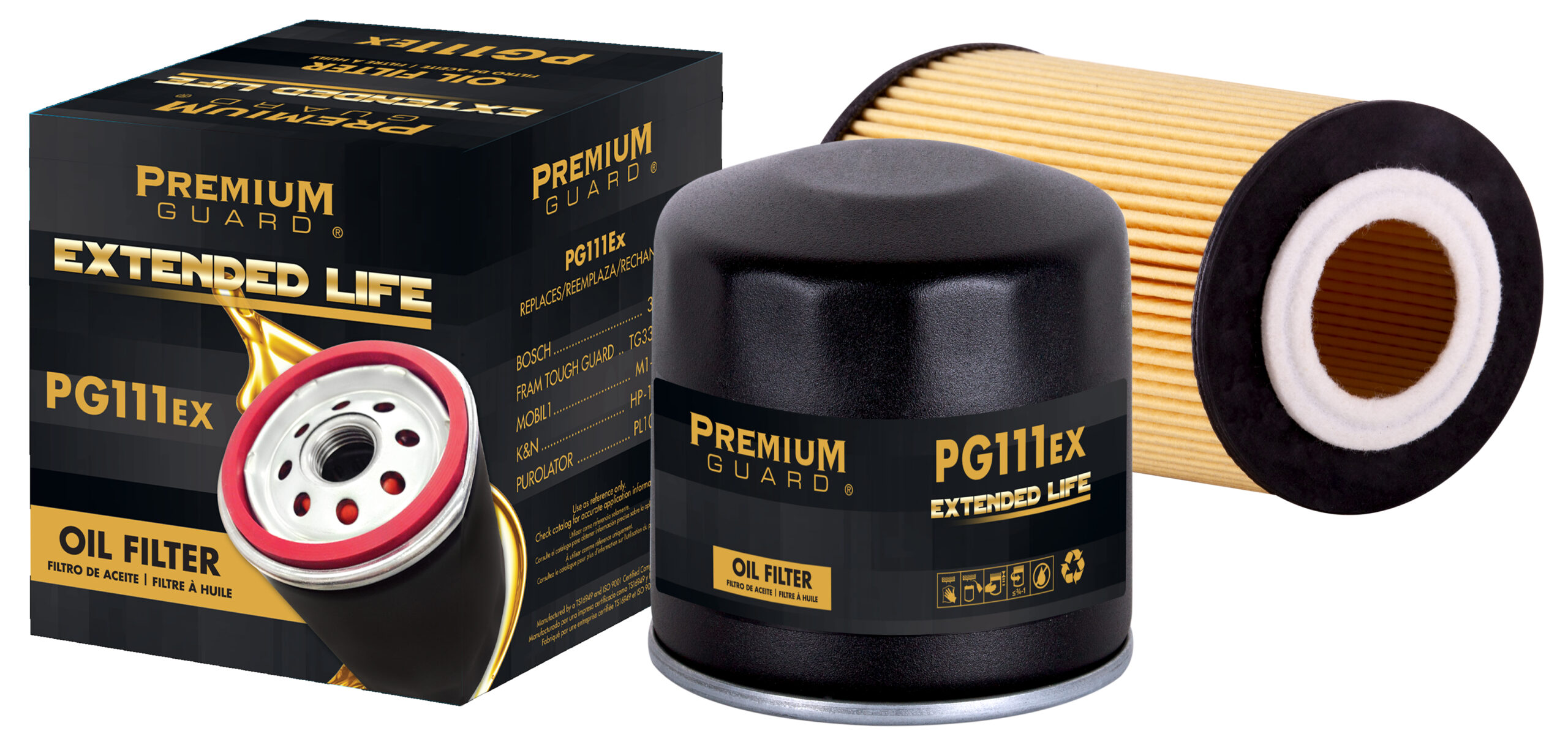 extended-life-oil premium guard extended life oil filters collage