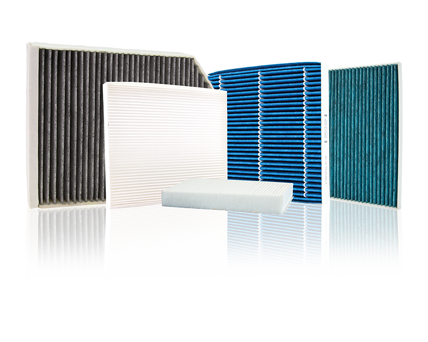 premium guard cabin air filter product collage