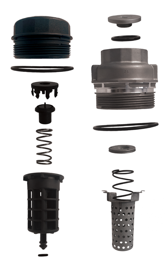 pgi oil filter housing caps exploded views
