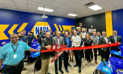 PGI NAPA and UTI teams commemorate completion of 13 NAPA Gold branded classrooms at NASCAR Technical Institute ribbon cutting ceremony