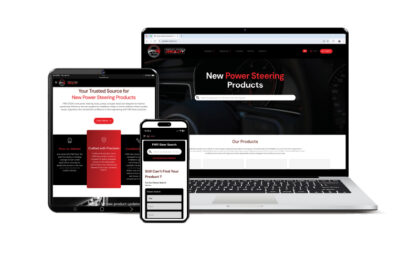 the new pwr website is displayed on devices with varying screen sizes